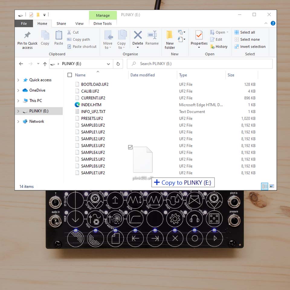 Plinky Firmware Update with UF2 File